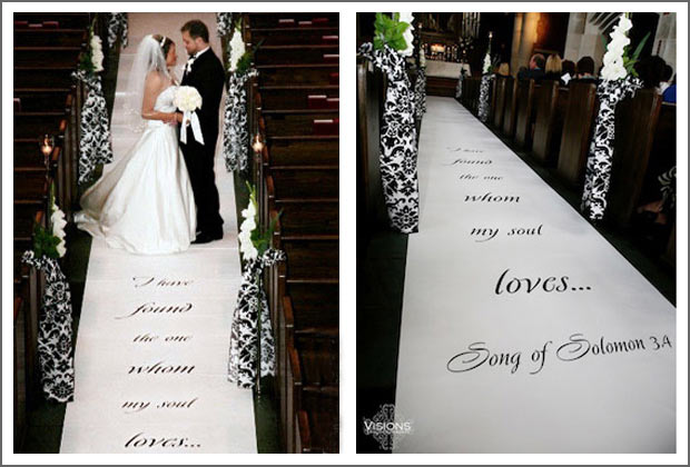 Wedding Aisle Runners Affordable Personalized Real Fabric Runners