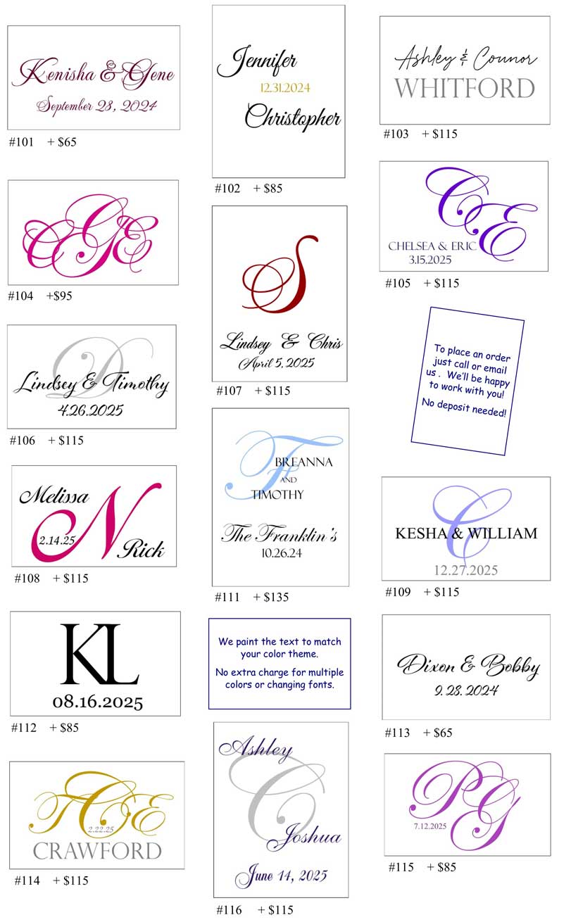 How to Monogram Your Initials for Your Wedding Day